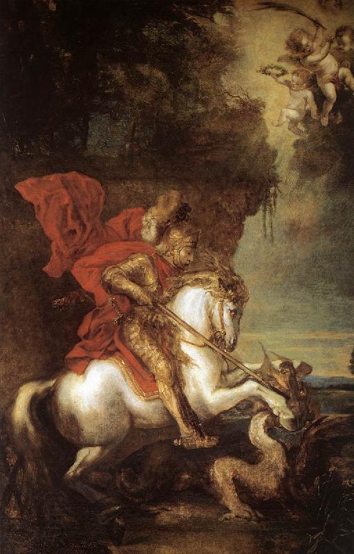 DYCK, Sir Anthony Van St George and the Dragon dfg oil painting picture